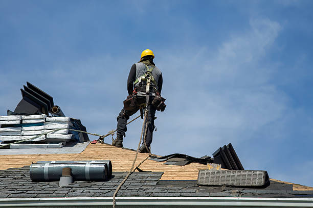Professional Roofing technician working in Stanhope, IA